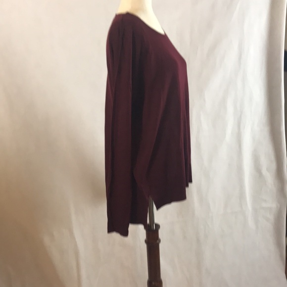 NWOT H&M Sweater with Scoop Neck and Hi-Lo hem with side slits - Picture 7 of 8